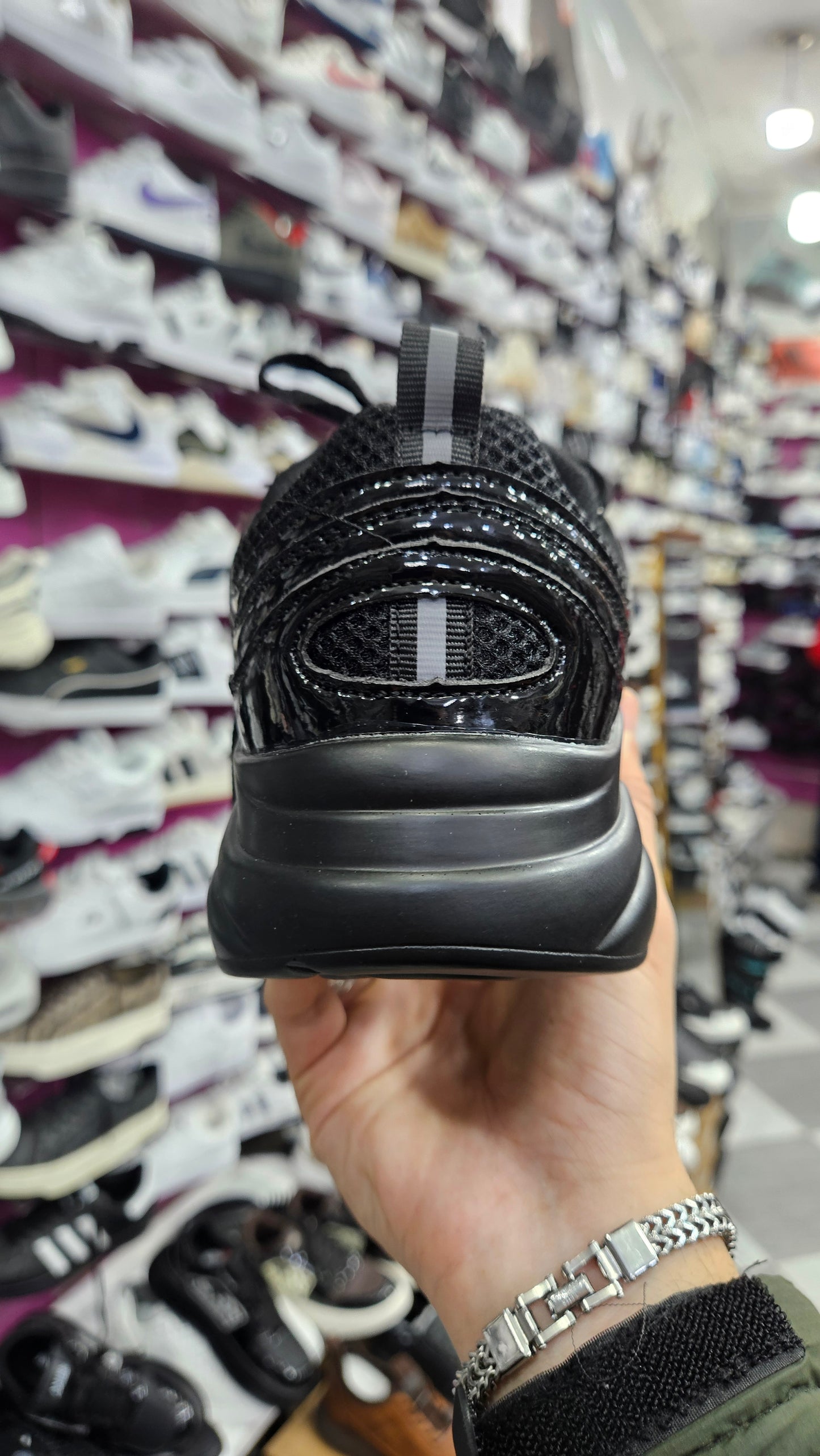 Chunky Sneakers Black Glossy